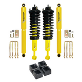Dobinsons Twin Tube 2-3.5 inch Lift Kit for Tacoma (05-23) with yellow/black assembled front shocks and coil springs suspension