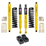 Dobinsons Twin Tube 2-3.5 inch Lift Kit for Tacoma (05-23) yellow shock absorbers, coil springs, and hardware suspension system