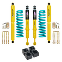 Dobinsons Twin Tube 2-3.5 inch Lift Kit for Tacoma (05-23) heavy-duty yellow shocks and teal coil springs suspension system