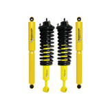 Dobinsons Twin Tube 2-3.5 inch Lift Kit for Tacoma (05-23) - Yellow/Black with assembled heavy-duty front shocks and coil springs suspension