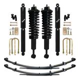 Dobinsons Twin Tube 2-3.5 inch Lift Kit for Tacoma (05-23) - Black/Black with assembled coil springs, shocks, and leaf springs
