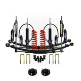 Dobinsons MRR 3-Way Adjustable 2-3.5 inch Lift Kit for Tacoma (05-23) - Black/Red with Assembled Front Shocks