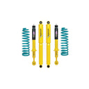 Dobinsons Twin Tube 1.75-2 inch Lift Kit for Tacoma (95-04) Yellow/Teal with heavy-duty shocks and coil springs suspension components