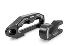 Mudify DV8 POCKET FAIRLEAD FOR SYNTHETIC ROPE WINCHES BLACK machined aluminum fairlead for synthetic winch ropes.