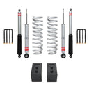 Eibach Stage 1 3 inch Lift Kit for F-150 SuperCrew and Tremor 4WD (21-ON) – Excl. CCD Electronic Suspension with adjustable lift springs and sport shocks designed for 2021 Ford F-150 SuperCrew and Tremor 4WD, including shocks, coil springs, blocks, and hardware for enhanced off-road clearance and performance.