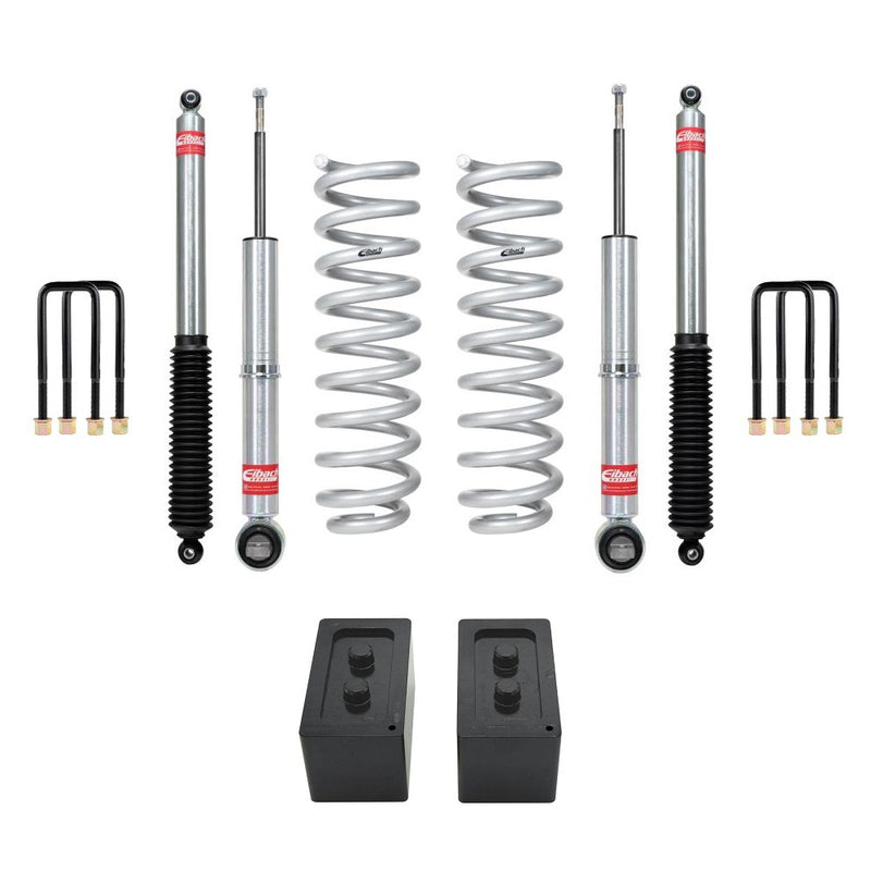 Eibach Stage 1 2.5 inch Lift Kit for F-150 SuperCrew 2.7L EcoBoost V6 4WD (21-ON) – Excl. CCD Electronic Suspension – Stock (0 lbs) - Rear Block