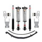 Eibach Stage 2 0-3.2 inch Lift Kit for F-150 SuperCrew RWD (21-ON) with adjustable coilovers, sport shocks, and heavy-duty leaf springs