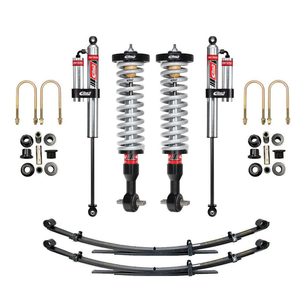 Eibach Stage 2R 0-2.2 inch Lift Kit for 2021-on Ford F-150 SuperCrew and Tremor 4WD with adjustable coilovers and reservoir shocks