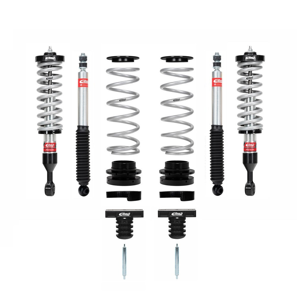 Eibach Stage 2 0.8-3.7 inch Lift Kit for GX460 (10-23) with adjustable coilovers and rear sport shocks suspension system
