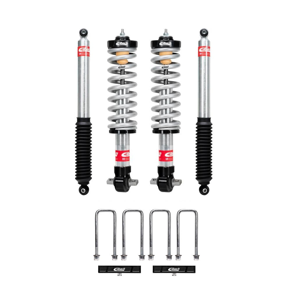 Eibach Stage 2 0-3.75 inch Lift Kit for Ranger 2.3L EcoBoost (19-23) with adjustable coilover shocks and rear sport shocks