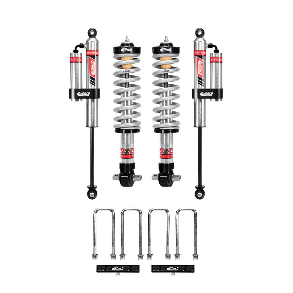 Eibach Stage 2R 0-3.75 inch Lift Kit for Ranger 2.3L EcoBoost (19-23) with adjustable coilovers and rear reservoir shocks