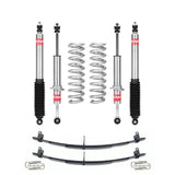 Eibach Stage 1 2.5 inch Lift Kit for Tacoma (05-15) high-performance suspension with shocks, coil springs, and leaf springs