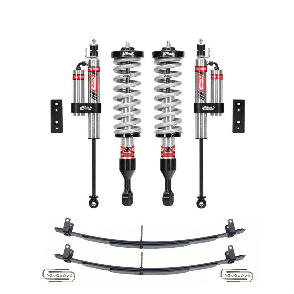 Eibach Stage 2R 2.5 inch Lift Kit for Tacoma (05-15) with adjustable coilovers and rear reservoir shocks suspension system