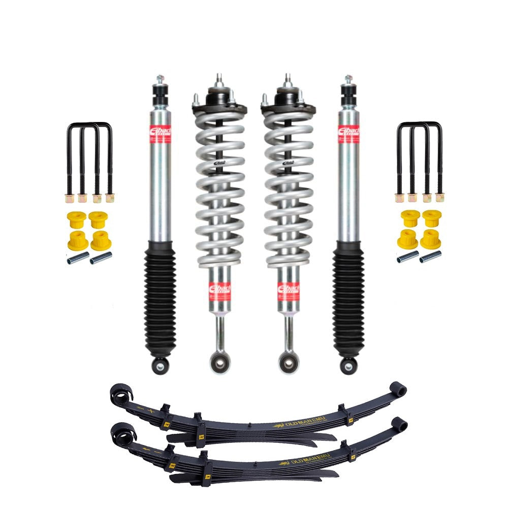 Eibach Stage 1 Plus 2.5 inch Lift Kit for Tacoma (05-15) with Assembled Front Shocks, heavy-duty coil springs and leaf springs suspension components