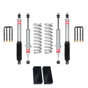 Eibach Stage 1 2.5 inch Lift Kit for Tacoma (05-15) with heavy-duty coil springs, shocks, blocks, and U-bolts for lifted suspension