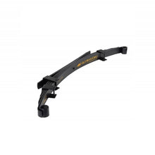 Load image into Gallery viewer, A black, progressively distributed OME Rear Leaf Spring EL092R sway bar on a white background.