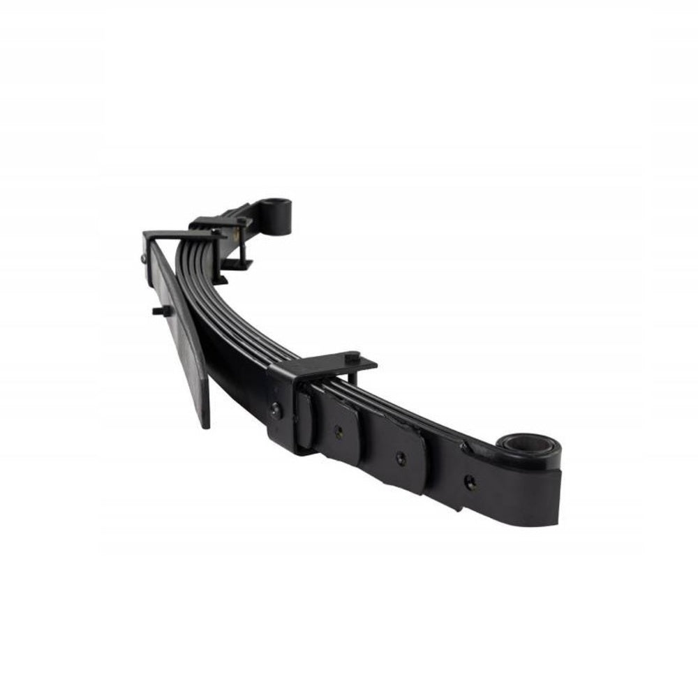 A black OME Leaf Spring EL126R for Ford Ranger PX, PX2, PX3 Old Man Emu on a white background, enhancing ride comfort and load distribution.