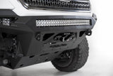 ADD Offroad Stealth Fighter Winch Bumpers F681202200103 for Toyota Tacoma 2018-2023 with integrated LED light bar and reinforced clevis mounts