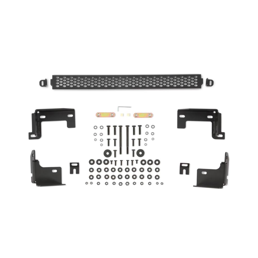 Body Armor 4x4 18-20 Ford F-150 (Excl. Raptor) Ambush Front Bumper - Non-Winch hardware and mounting brackets kit in black steel