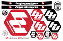 Baja Designs Sticker Sheet - Universal All Stickers on one convenient 11 x17