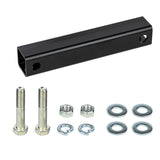 Old Man Emu Leaf Spring Fitting Kit FK35 heavy-duty rear driveline spacer with steel bracket, bolts, nuts, and washers for suspension alignment