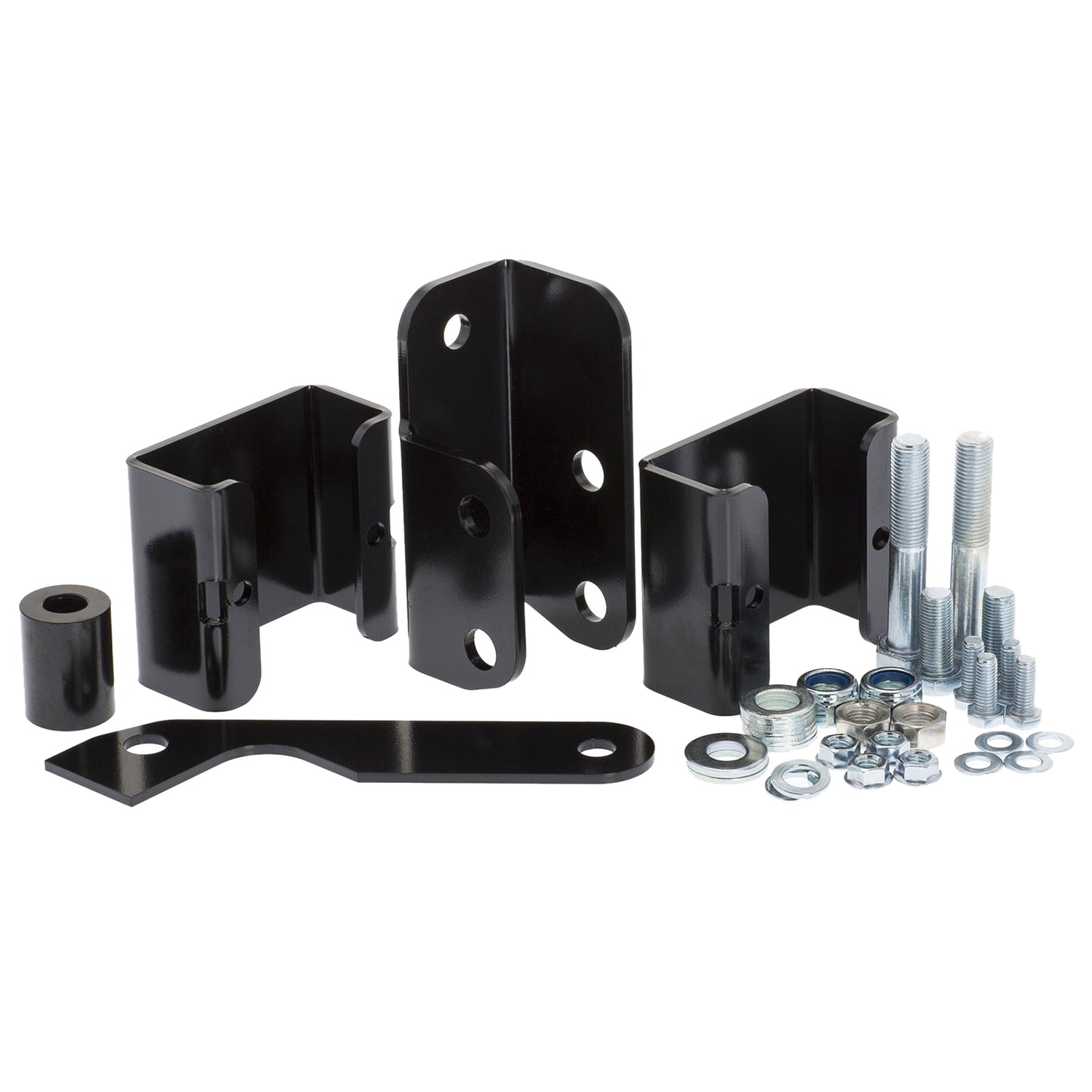 Old Man Emu Panhard Rod Extention Bracket Kit FK39 black powder-coated steel brackets with mounting hardware for 4x4 suspension