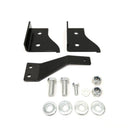 A set of Old Man Emu black brackets and bolts for a 4X4 vehicle's suspension system.
