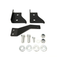 Load image into Gallery viewer, A set of Old Man Emu black brackets and bolts for a 4X4 vehicle&#39;s suspension system.