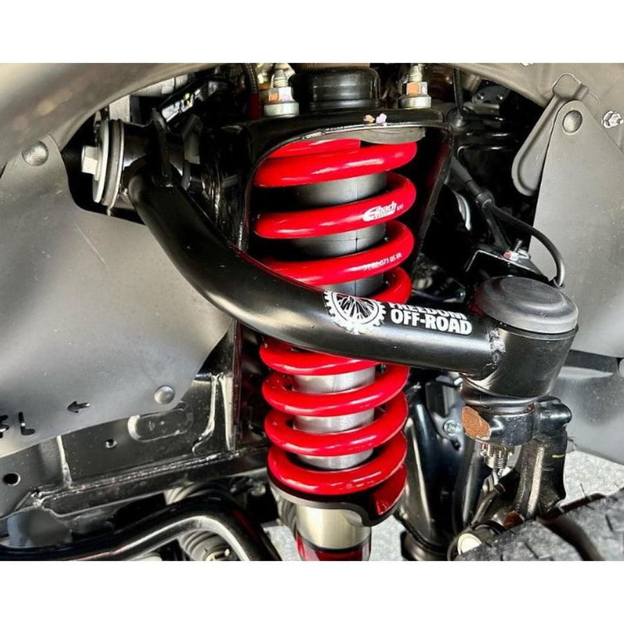 Freedom Off-Road Front Upper Control Arms for Toyota 4Runner, FJ Cruiser, Lexus GX460 & GX470 heavy-duty steel suspension with coil spring
