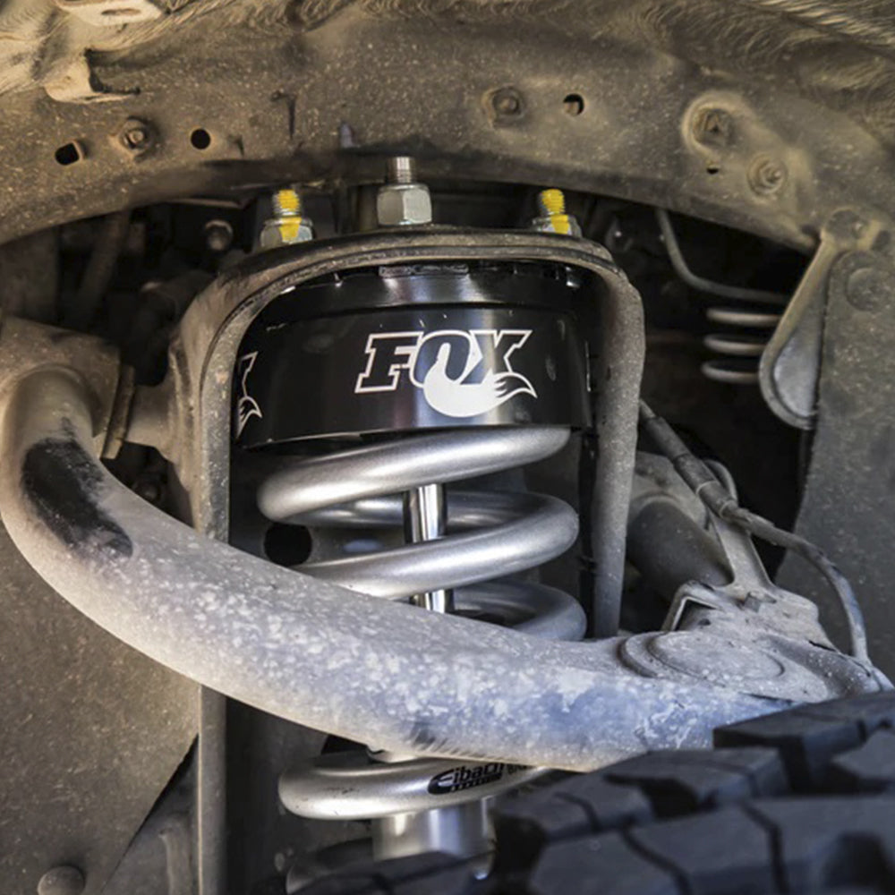 FOX 2.0 Performance 0-2" Leveling Kit for Tundra (07-21) with heavy-duty coilover shock and durable aluminum body