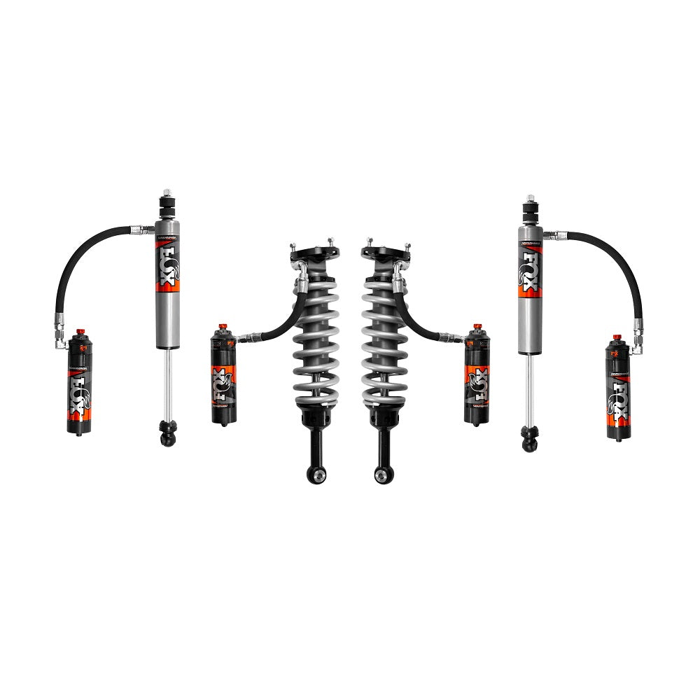 Fox FOX 2.5 Performance Elite 2 inch Leveling Kit for 4Runner (03-09) with high-performance coilover shocks and remote reservoirs