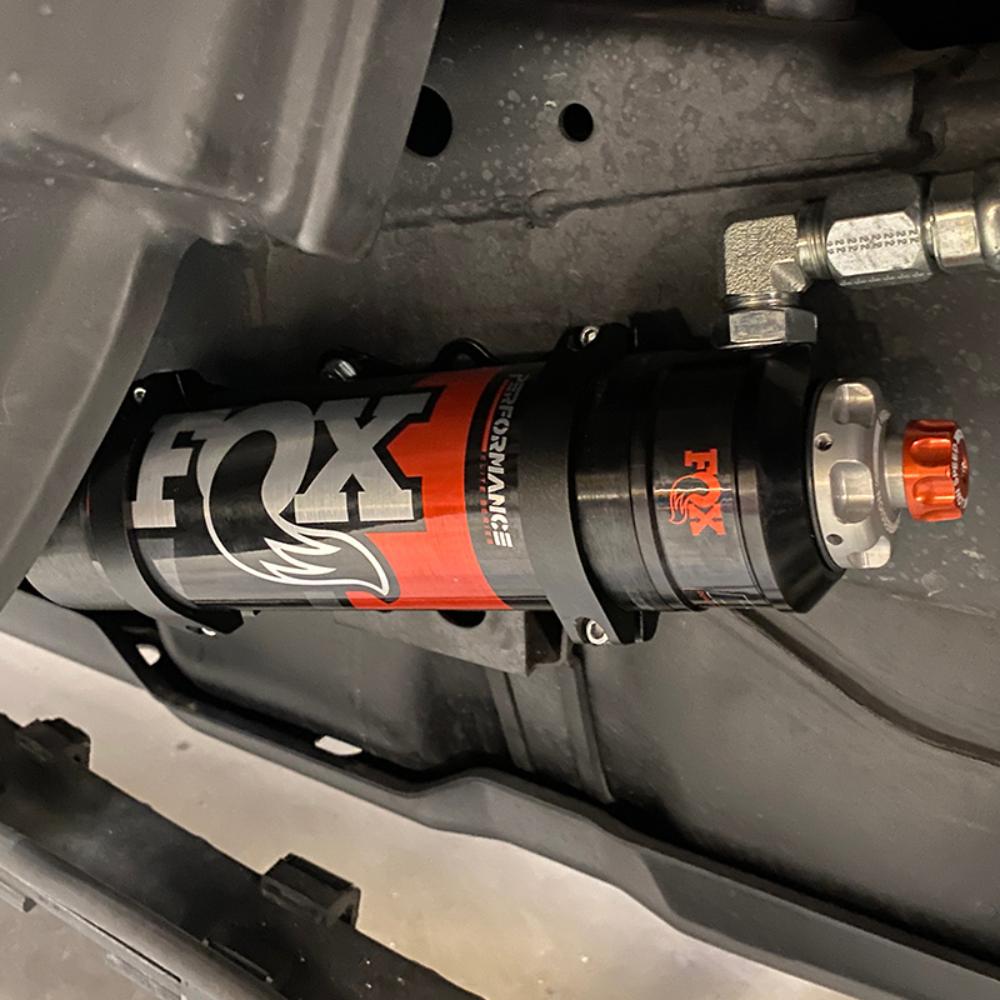 Fox 2.5 Performance 2-3" Lift Kit for Tundra (07-21) with heavy-duty remote reservoir shock absorber system installed