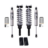 FOX 2.5 Performance 0-2 inch Lift Kit for Tacoma (05-15) with heavy-duty coilover shocks, remote reservoirs, and leveling blocks