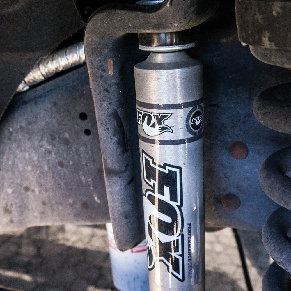 FOX 2.0 Performance Snap Ring Shocks 0-1" Leveling Kit for Tacoma (16-23) with heavy-duty off-road suspension shock absorber