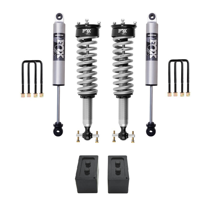 FOX 2.5 Performance 0-2.5 inch Lift Kit for F-150 4WD (21-ON) – Stock (0 lbs) - Rear Block