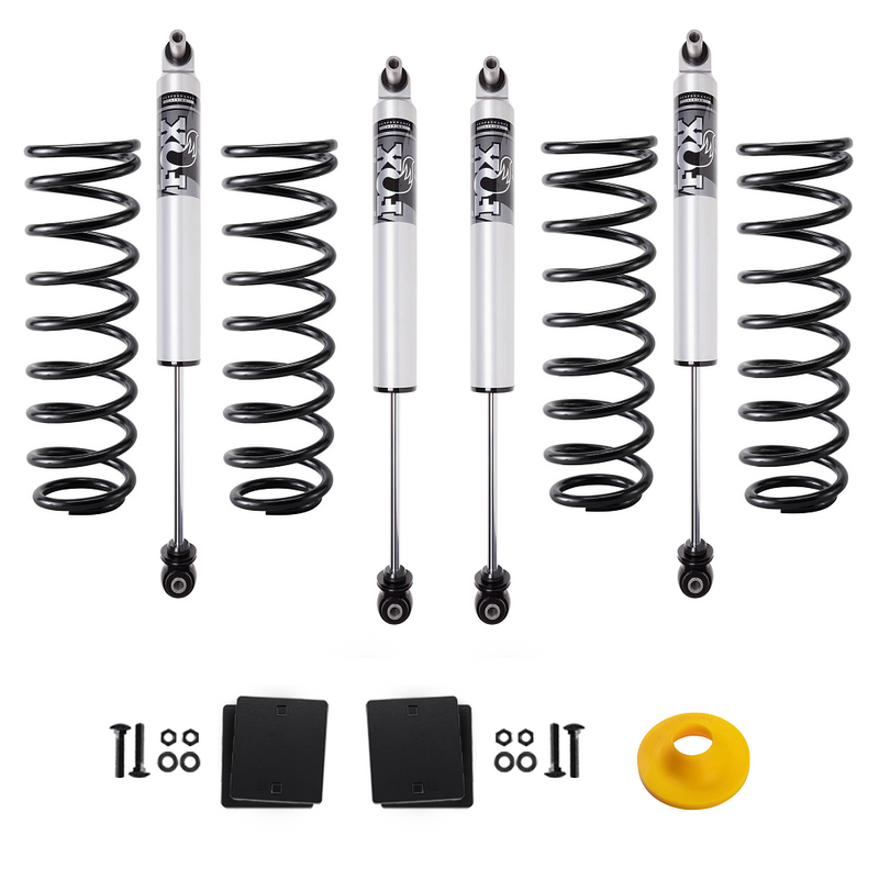 FOX 2.5 Performance 2 inch Lift Kit for Jeep Wrangler JL 2 Door (18-ON) – Standard (Up to 50 lbs) / Standard (0-200 lbs)