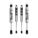 FOX 2.0 Performance 2-3 inch Shocks Set for Ford Ranger (98-13) RWD, four silver off-road suspension shocks