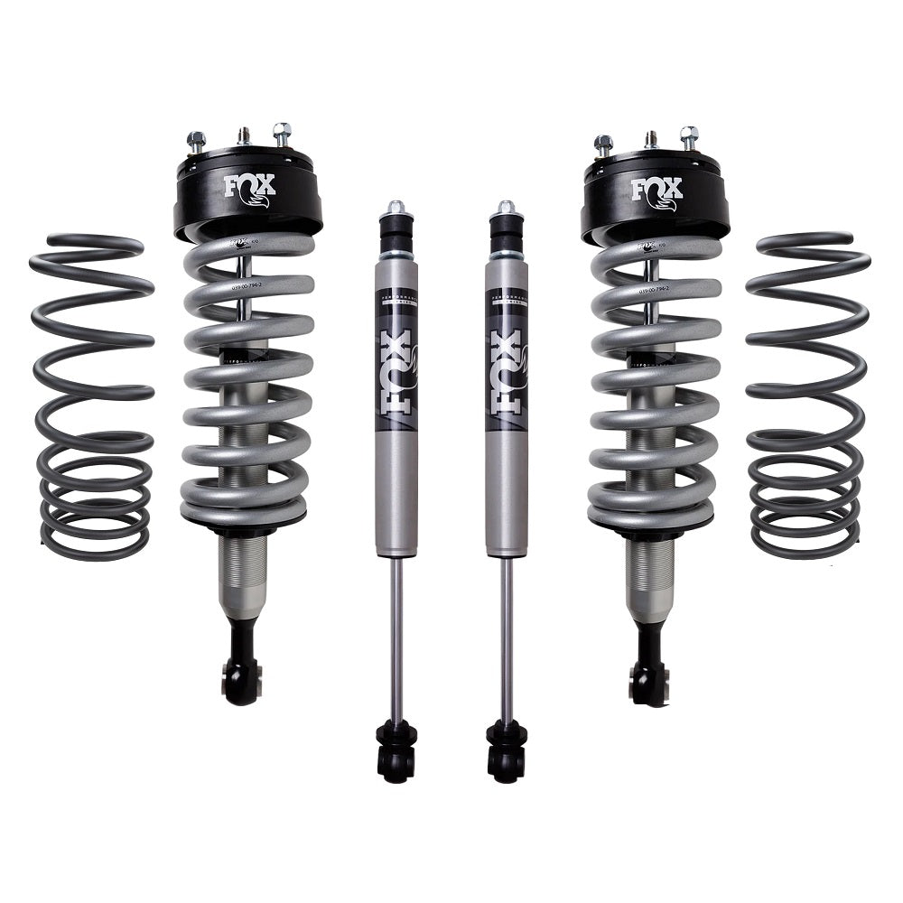 FOX 2.0 Performance 2 inch Lift Kit for Tacoma (24-ON) with heavy-duty coil springs and off-road shocks suspension components