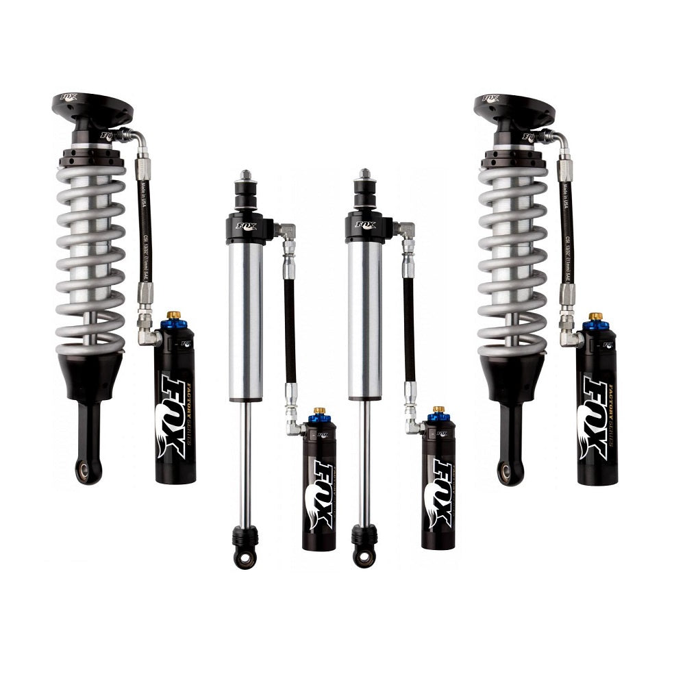 FOX 2.5 Factory Race 2-3" Lift Kit for Tundra (07-21) with high-performance remote reservoir coilover shocks