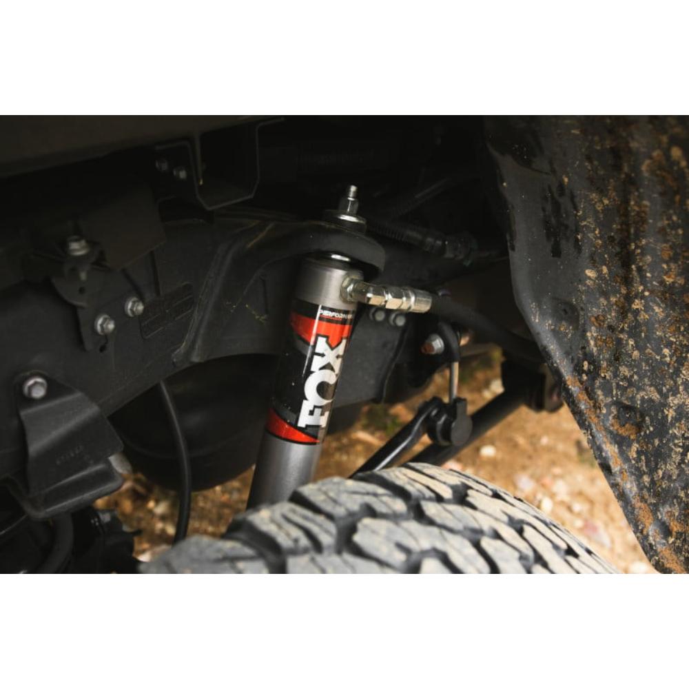 FOX 2.5 Performance 0-3" Leveling Kit for Tundra (22-ON) with high-performance remote reservoir coilover shock system