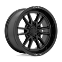 Fuel 1PC D760 Clash - 18X9 01mm - Gloss Black wheel with multi-spoke design, sturdy off-road performance rim