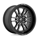 Fuel 1PC D761 Clash - 18X9 01mm - Gloss Black Milled off-road wheel with milled accents and 6-lug pattern for 4x4 trucks