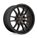 Fuel 1PC D762 Clash - 20X9 01mm - Matte Black Double Dark Tint off-road wheel with multi-spoke design and heavy-duty finish