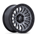 Fuel 1PC Fc857 Rincon - 20X9 1mm wheel in matte gunmetal with black lip, off-road multi-spoke design