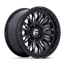 Fuel 1PC Fc857 Rincon - 17X9 -12mm - Gloss Black Milled off-road wheel with multi-spoke design and beadlock-style rim