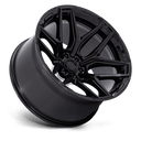 Fuel 1PC Flux - 17X9 -12mm - Gloss Black wheel with deep lip and multi-spoke design for off-road SUVs and trucks