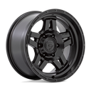 Fuel 1PC D799 Oxide - 18X9 -12mm - Blackout off-road wheel with matte black finish and aggressive multi-spoke design