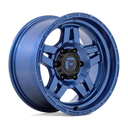 Fuel 1PC D802 Oxide - 18X9 -12mm - Dark Blue off-road wheel with multi-spoke design and beadlock-style rim detail