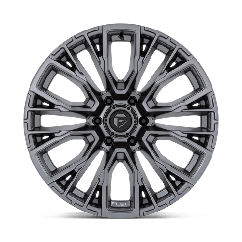 Fuel 1PC D848 Rebar - 17X9 -12mm - Matte Gunmetal