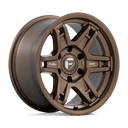 Fuel 1PC D837 Slayer - 20X9 1mm - Matte Bronze six-spoke off-road wheel with heavy-duty construction and matte finish